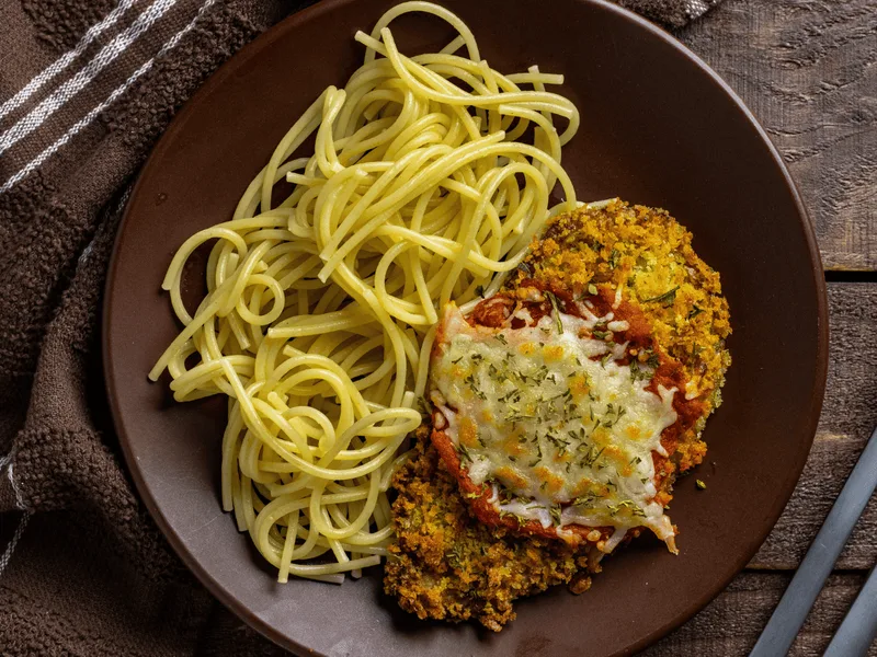 Air Fryer Veal Parmesan with Crispy Italian Coating