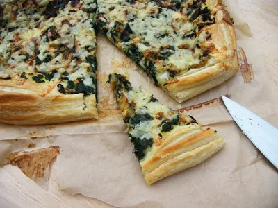 Spinach and Onion Puff Pastry Tart