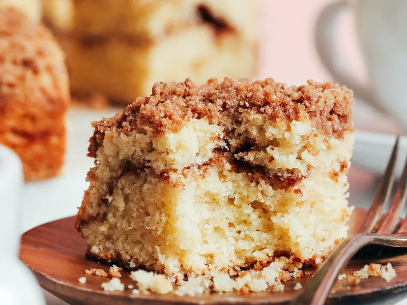 One Bowl Coffee Cake with Cinnamon Crumble Topping