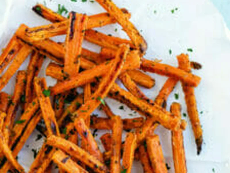 Ranch Seasoned Carrot Fries - Crispy Baked Vegetable Snack