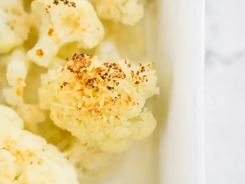 Keto Cauliflower Parmesan Gratin with Heavy Cream