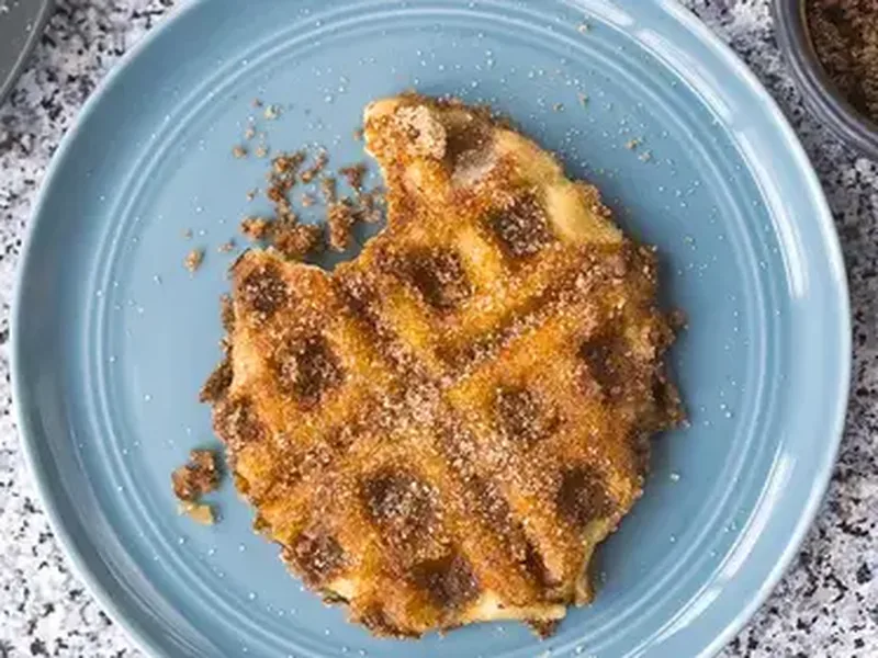Cinnamon Sugar Waffle Pretzel Biscuits
