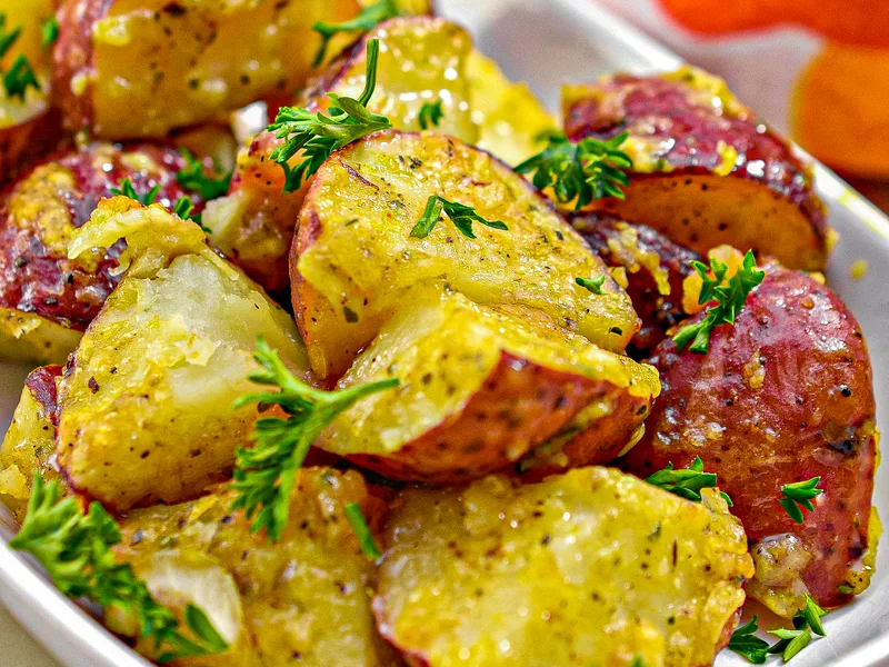 Crispy Parmesan Roasted Red Potatoes