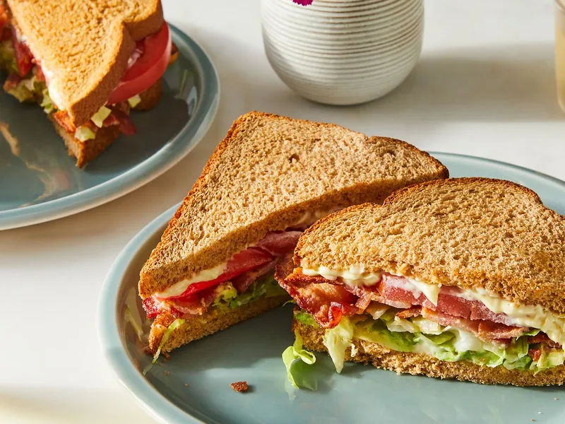 Classic Avocado BLT Sandwich with Microwave Bacon