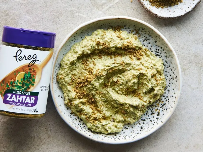 Za'atar Jalapeño Dip with Roasted Peppers and Garlic