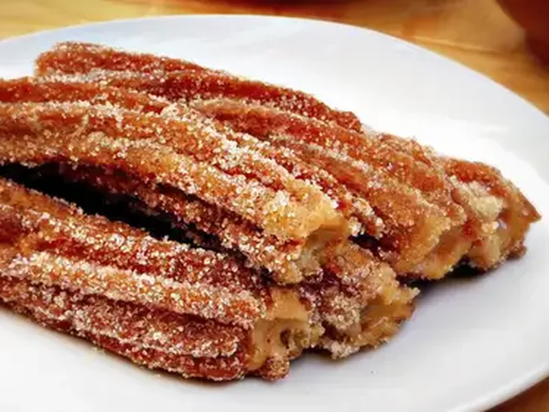 Dulce de Leche Filled Churros with Cinnamon Sugar
