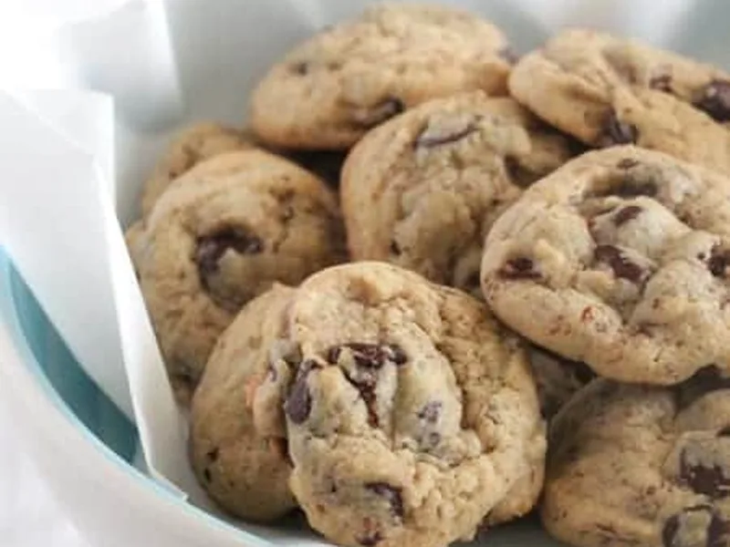 Mini Chocolate Chip Cookies with Almond and Oat Flour