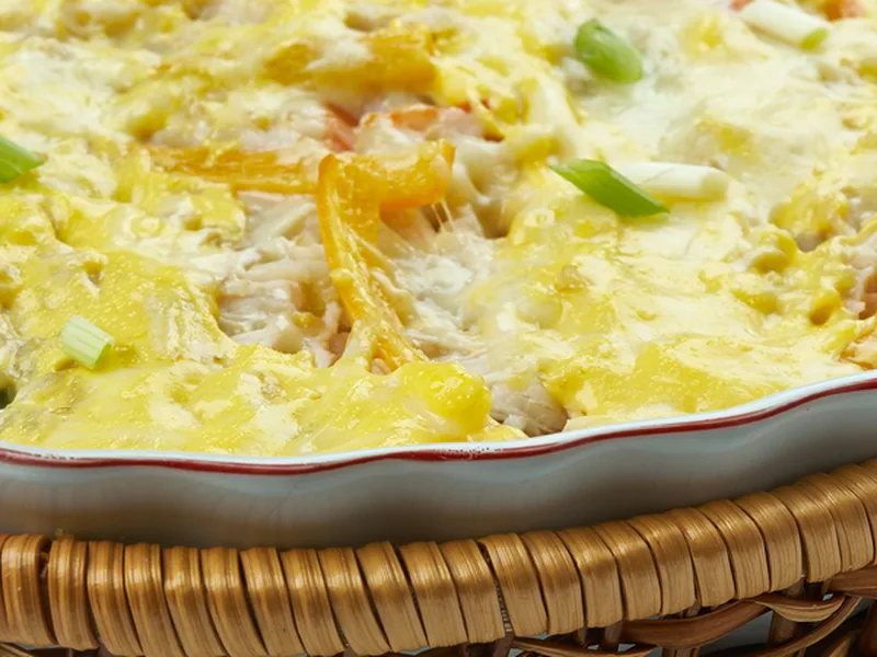 Baked Mexican Bean and Rice Casserole with Cheese