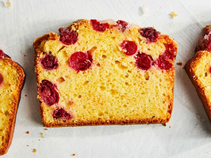 Fresh Orange Cranberry Loaves with Citrus Zest