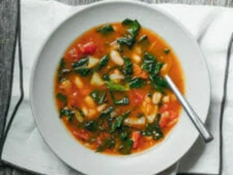 Tuscan White Bean and Kale Soup with Fennel and Tomatoes