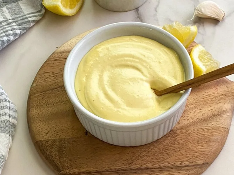 Creamy Garlic Aioli with Lemon and Dijon