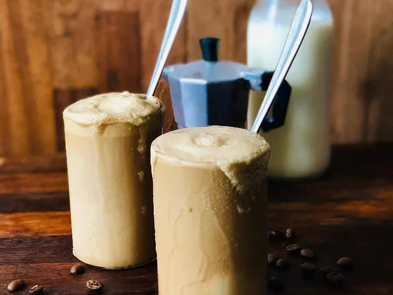 Iced Coffee With Coffee Nice-Cream