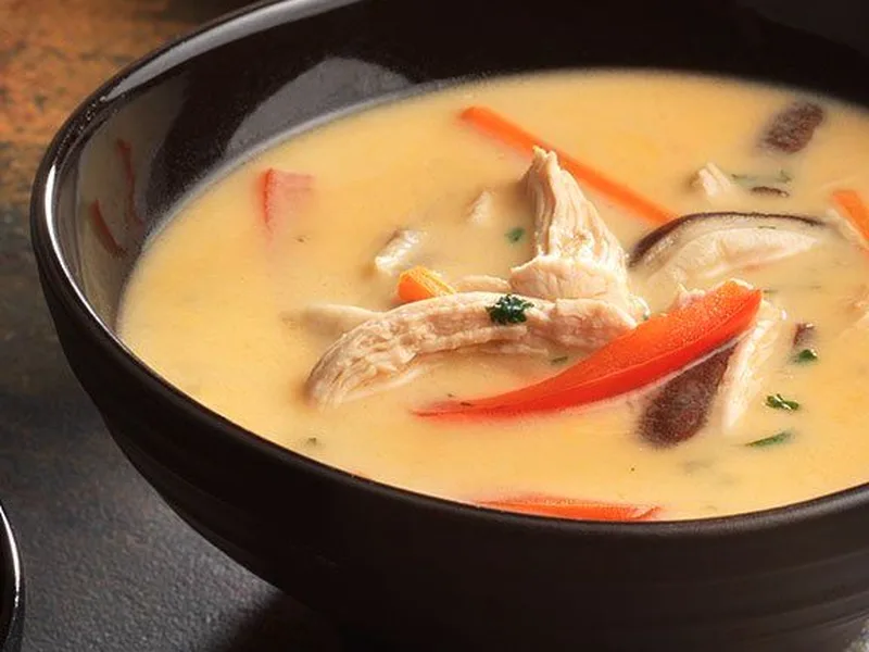 Thai Ginger Chicken Soup with Coconut Milk