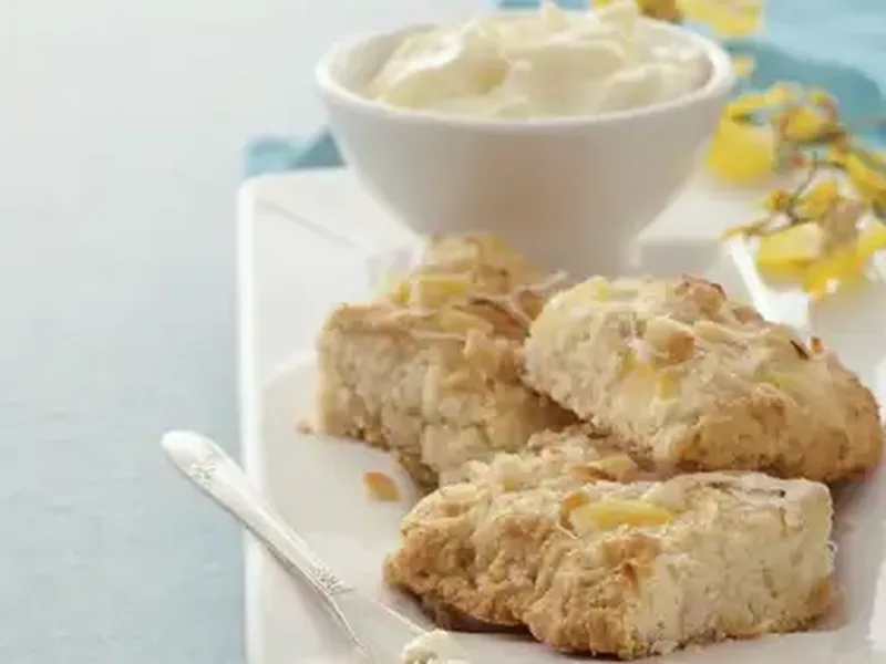 Coconut Pineapple Macadamia Scones with Bisquick Mix