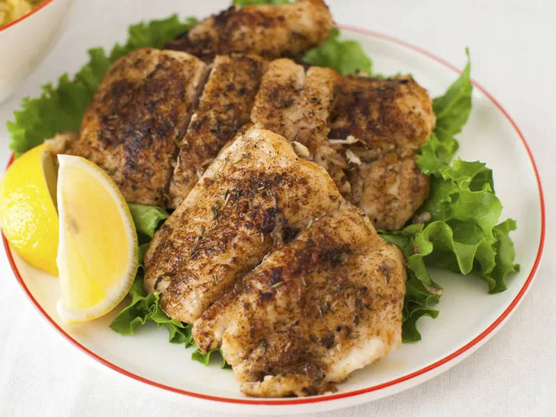 Sizzlin' Catfish Fillets with Garlic Herb Seasoning