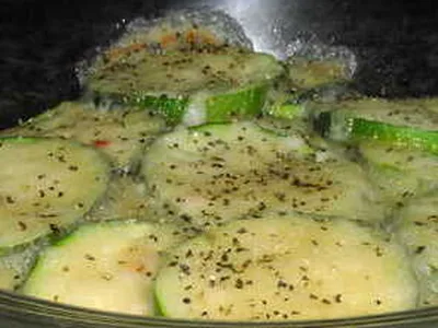 Microwave Zucchini with Jalapeno Monterey Jack
