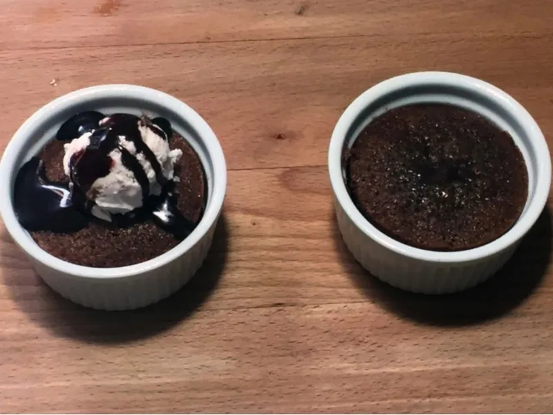 Individual Chocolate Brownies with Molten Center