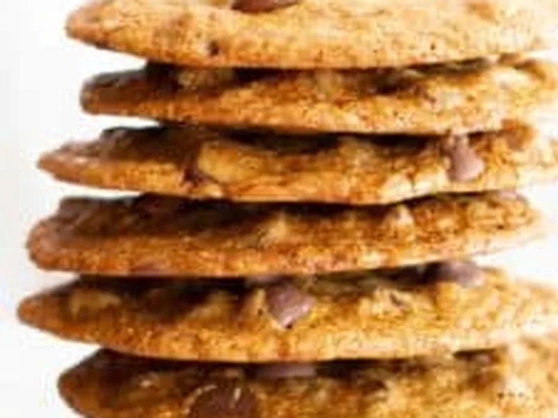 Thin Crispy Gluten-Free Vegan Chocolate Chip Cookies