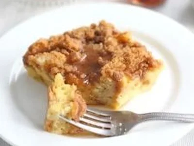 Overnight Cinnamon Baked French Toast with Crumb Topping