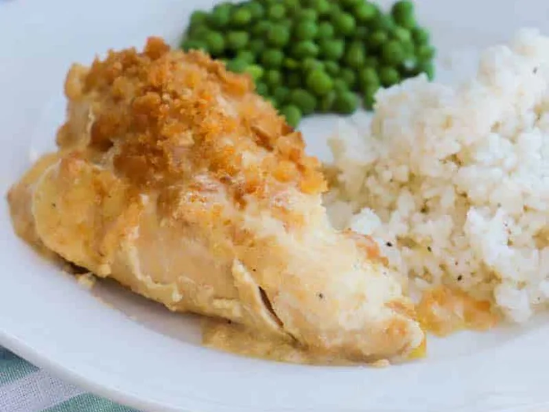 Slow Cooker Ritz Cracker Crusted Chicken Breast