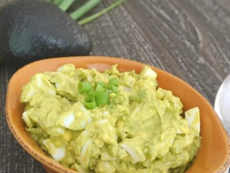 Low Carb Curried Avocado Egg Salad