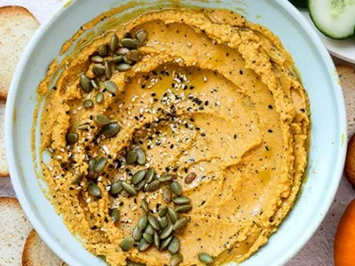Everything Bagel Pumpkin Hummus