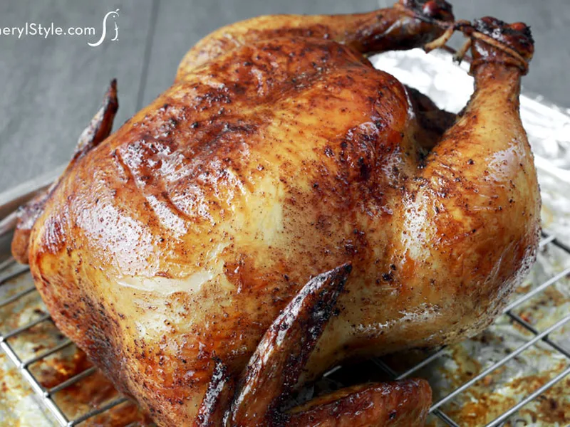 Asian-Spiced Roasted Chicken with Honey Soy Glaze