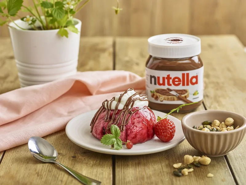 Nutella Summer Pudding with Berry Sauce