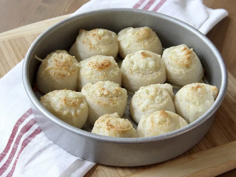 Cheesy Onion Pinwheel Breadstick Rolls