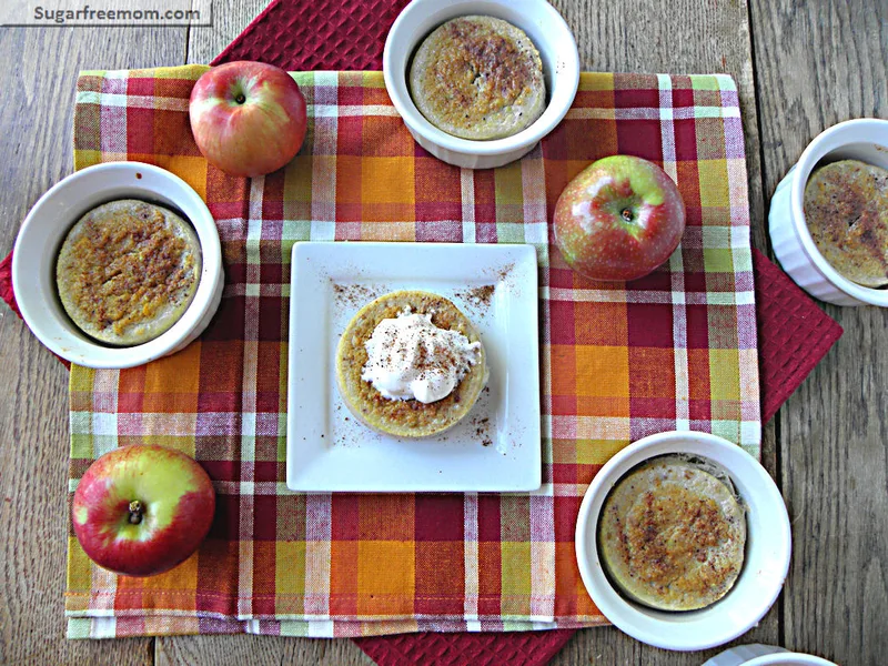 Naturally Sweetened Apple Custard - Simple Baked Dessert