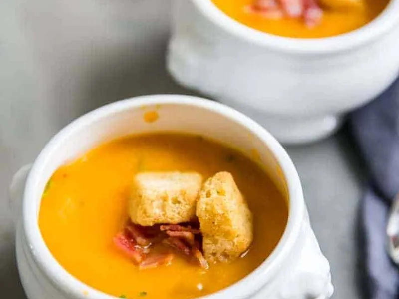 Roasted Butternut Squash Soup with Chipotle