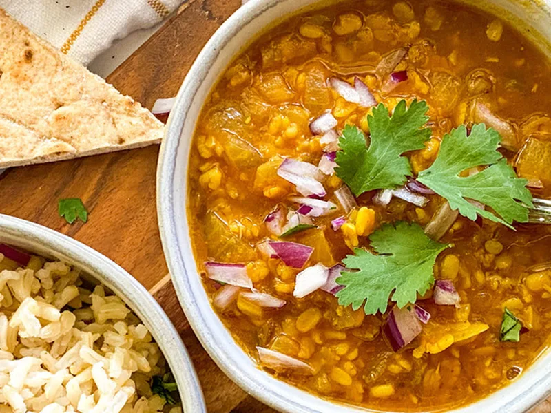 Simple Moong Dal with Cumin and Ginger