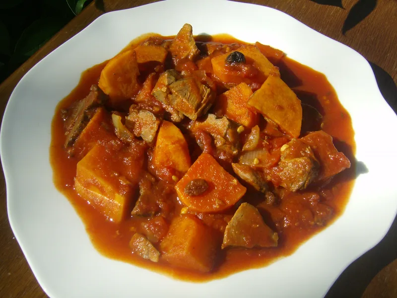 Simmering Sunday Lamb Stew with Sweet Potato