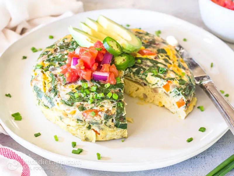 Easy Low-Carb Instant Pot Frittata with Toppings