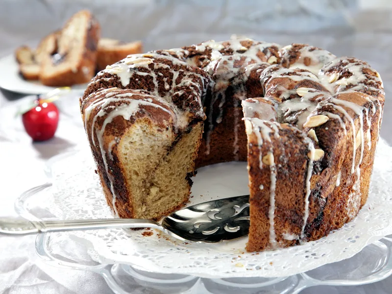High Sky Whole Wheat Cinnamon Cocoa Babka with Sweet Glaze