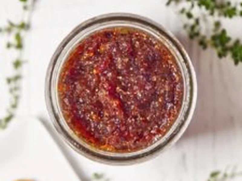 Calabrian Chili Fig Jam with Fresh Thyme