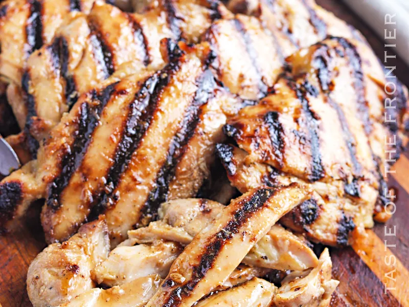 Grilled Brown Sugar Marinated Chicken Thighs
