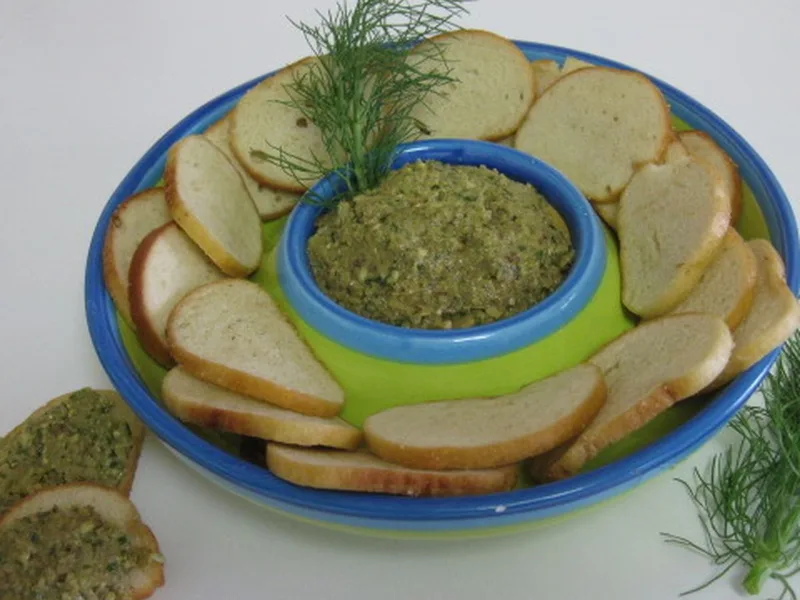 Mushroom Pesto with Toasted Nuts and Fresh Basil