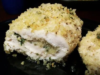 Crispy Herb Butter Stuffed Chicken Kiev