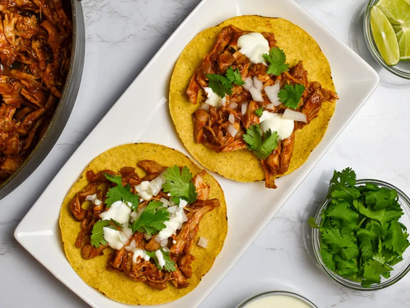 Chipotle Shredded Chicken Tinga with Tomato