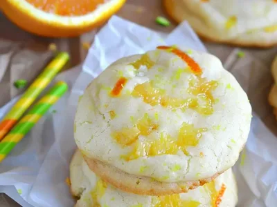 Sweet and Tangy Triple Citrus Butter Cookies with Glaze