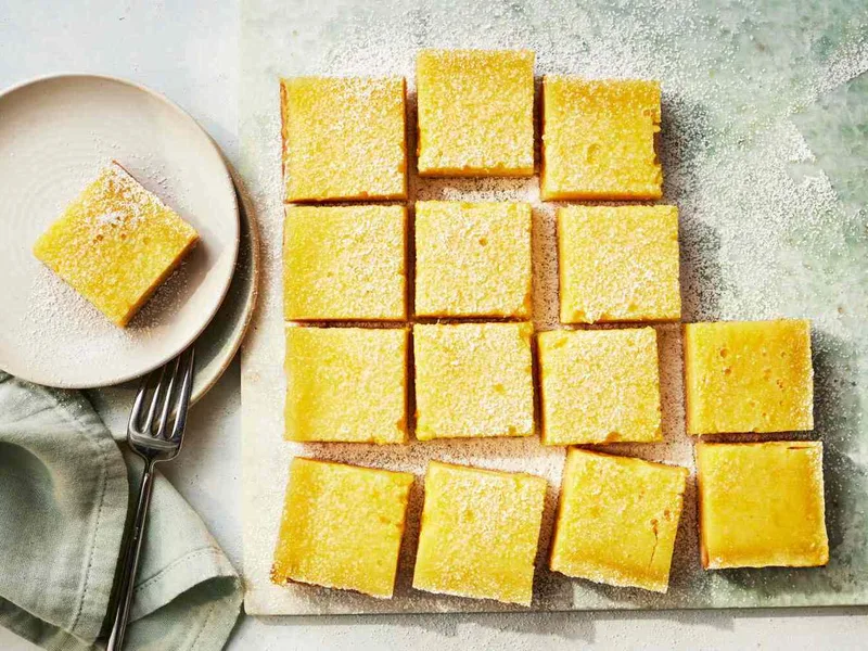 Greek Yogurt Lemon Bars with Buttery Shortbread Crust