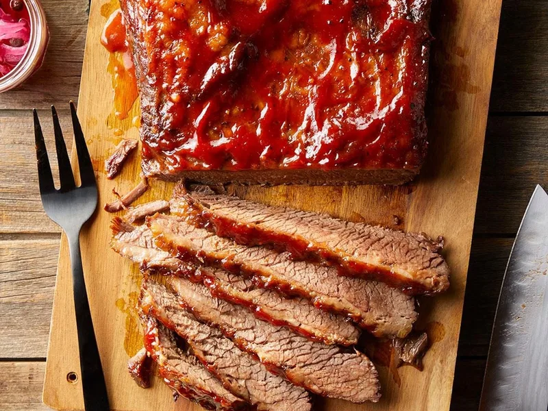 Slow-Baked Beef Brisket with Tangy BBQ Sauce