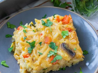 Vegan Breakfast Casserole with Hash Browns