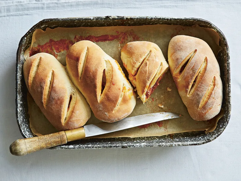 Portuguese Chorizo Rolls - Rustic Baked Bread with Spiced Sausage