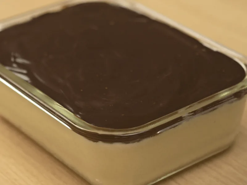 Creamy Coconut Dessert with Chocolate Ganache