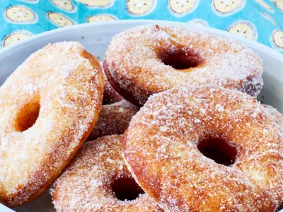 Tangzhong Milk Bread Doughnuts with Fluffy Yeast Texture