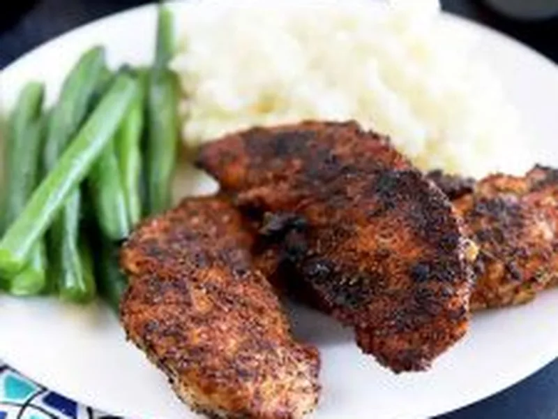 Blackened Chicken with Homemade Cajun Spice