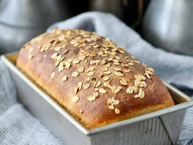 Oat and Potato Bread with Soft Crumb and Hearty Texture