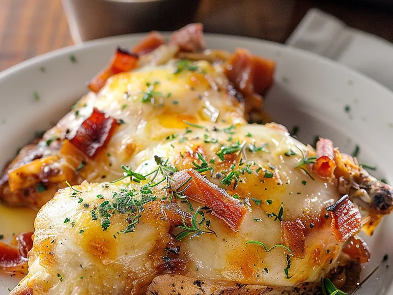 Honey Mustard Glazed Chicken with Bacon and Cheese